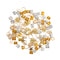 84pcs  Shell Star Hair Ring Braid Rings Loops Headband Accessories
