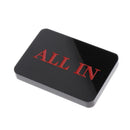 Acrylic Texas Hold'em Cards Poker Game All-in Chip Button Casino Props Black