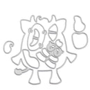 Cartoon Cow Shape Cutting Dies Stencil DIY Embossing Template Home Decor A