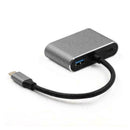 4 in-1 USB C Type-C To HDMI 4K VGA USB3.0 Audio Video Adapter K4U3 Charger I5Q8