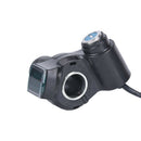 Electric Bike Half Wrist Throttle Grip Handle LED Digital Voltage BatteryDisp OZ