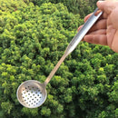 Stainless Steel Slotted Ladle Strainer Skimmer Spoon Colander Picnic Utensil