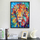 5D DIY Full Drill Diamond Painting Lion Cross Stitch Embroidery Mosaic Kit