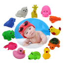 New Cute 12 Kinds Animals Child Kids Baby Bathing Shower Swimming Pool Toys Game