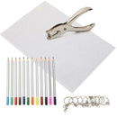 DIY Hand Drawing Shrinks Film Plastic Sheet Dink Art Coloe Pencil Painting