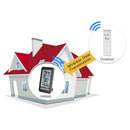 In/Outdoor Digital Wireless Thermometer Weather Station Clock Lcd Celsius /