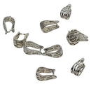 10pcs copper pinch Bails pendants charms clamp clip Jewelry DIY 12.5x7x6mm