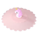 Food Silicone Cup Cover Fruit Heat-resistant Seal Lid Kitchen Tool (Pink) A