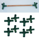 4x Plastic Greenhouse Joints PVC Building Fittings Frame Connectors 4L
