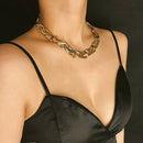 Punk Choker Necklace Collar Statement Hip Hop Heavy Metal Thick Chain Neckl