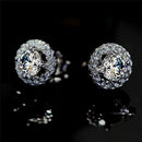 Classic Sliver Plated Heart Arrow Zircon Earrings Elegant Wedding Earrings JR
