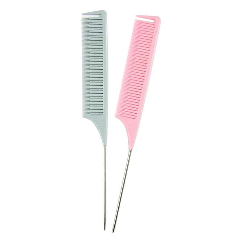 2x Weave Highlight Comb Hair Salon Dye Combs Hair Styling Hairdressing Tools
