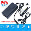 96W Laptop Power Adapter 12-24V Universal Adjustable Charger With 8 Connector