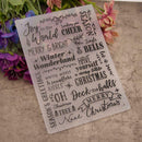 DIY Scrapbooking Letter Printed Plastic Embossing Template Folder Stencil