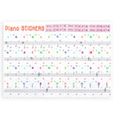 Removable Piano and Keyboard Full Set Stickers for 49 61 76 88 Transparent