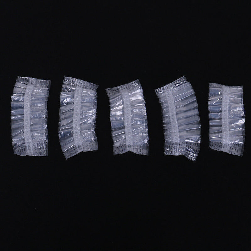 100pcs Disposable Plastic Waterproof Ear Protector Cover Dye Shield Protection