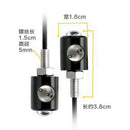1 Pair DC12V Amber LED SMD Motorcycle Car License Plate Stud Screw Bolt Light