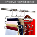 Multi-Functional S-Type Stainless Steel Trouser Rack Traceless Non-Slip Stor OZ