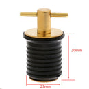 Brass & Rubber For Boat Hull/Livewell/Baitwell Drain Plug Turn-tite Plug