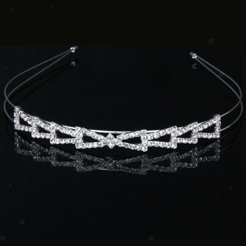 Bridal Bridesmaid Flower Girl Crystal Headband wedding Crown Tiara Jewelry