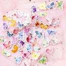 46pcs Butterfly Garden DIY Diary Stickers Paper Lables Gifts Packaging Deco 3C