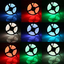 Waterproof 5M RGB 300 LED Strip Light 5050 SMD 44 Key Remote 12V Power Full Kit