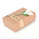 Retro Kraft Paper Jewelry Box Ring Necklace Earrings Jewelry Gift Case Elega JR