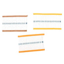 600pcs 30 Values x 20pcs 1/4W Resistor Kit Metal Film Resistors Assortment