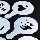 16 Coffee Machine Barista Stencils Template Strew Flowers Pad Duster Spray Print