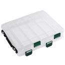Double Sided 5+5 Compartments High Strength Transparent Plastic Fishing Box A