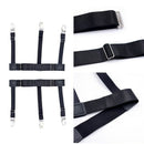 2Pcs Shirt Stay Holder Clip Elastic Garter Belt Sock Non-slip Locking Clamp