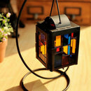 Classical Candlestick Retro Iron Moroccan Style Christmas Candlestick Lamp  J5B5