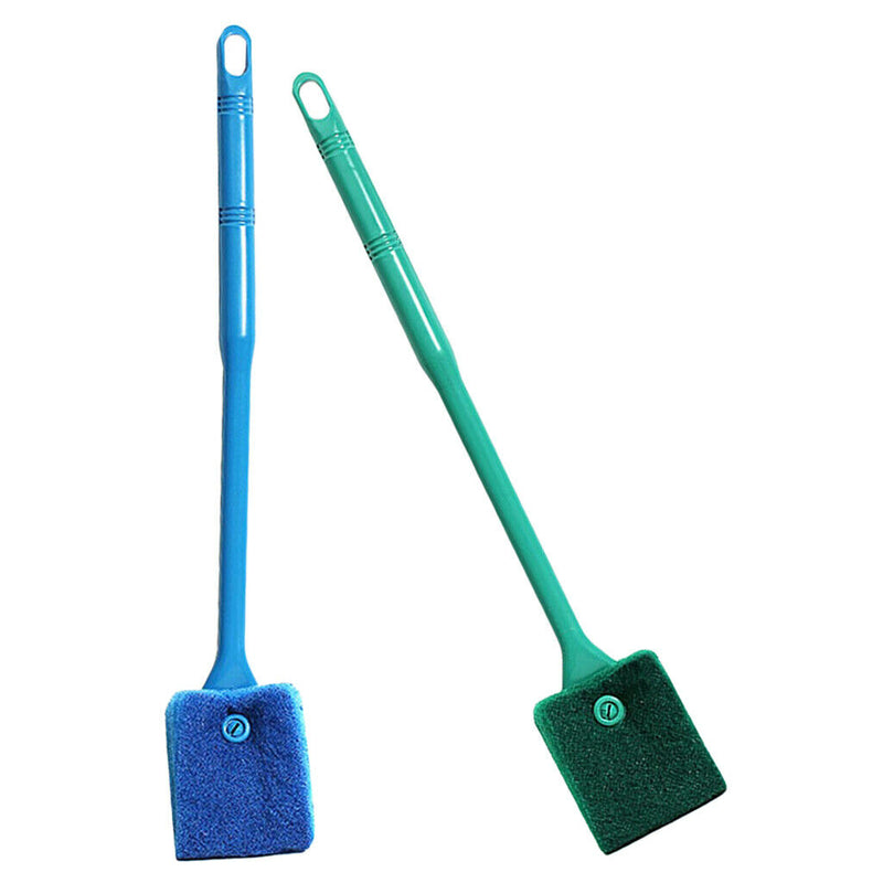40cm Fish Tank Aquarium Glass Cleaner Cleaning Brush Algae Scrapper  Green