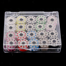 20pcs Practical Cotton Sewing Machine Thread and Bobbins with Plastic Case