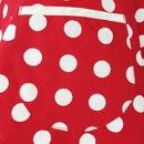 Lovely Sweetheart Red Retro Kitchen Aprons Woman Girl Cotton Polka Dot Cook