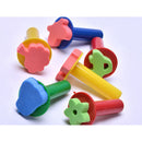 6pcs Sponge Brushes Handle Paint Brushes Tools Children DIY Art Graffiti ToolsMO