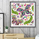Butterfly 5D DIY Full Round Drill Diamond Painting Handmade Art Beadworks
