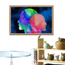 DIY Abstract Head Diamond Painting Embroidery Round Rhinestone Cross Stitch