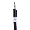 2 in 1 Metal 3.5mm To 3.5mm Wire Splitter AUX Audio Flat Cable Cord(Black)