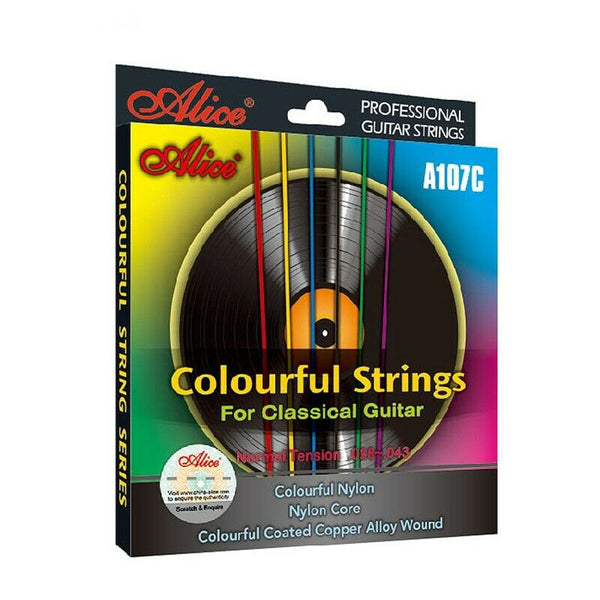 Alice A107C Colorful Classical Guitar Strings Colorful Nylon Colorful Coate