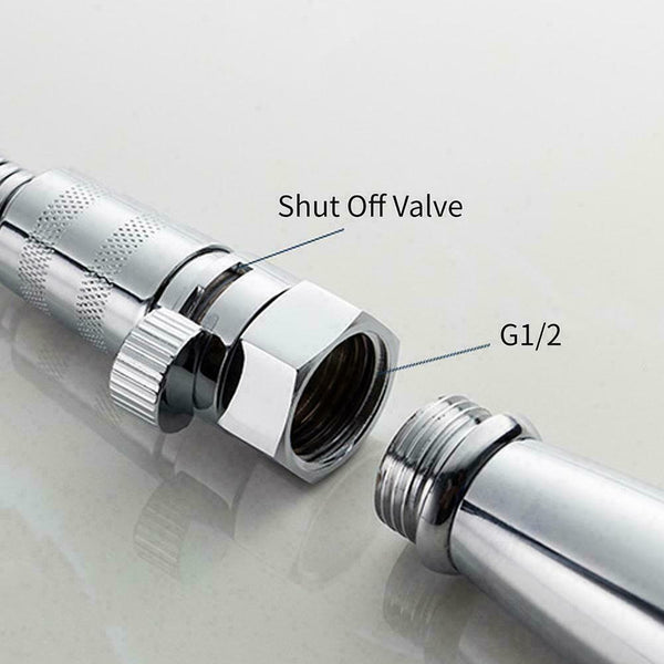 1/2" Full Brass Flow Quick Control Shut-OFF Valve Shower Hand Head Saver F7N7