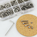 M3 Stainless Steel Hex Socket Head Cap Screws Nuts Assortment Kit, Hex Wren Q2V7