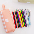 2 Pack Large Capacity Pen Pencil Storage Case, Double Zipper Student Statio