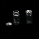 10Pcs Clear Glass Wishing Bottles, Message Jars Weddings Wish Jewelry Pendant