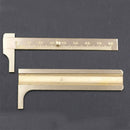 Mini 80mm Solid Brass Sliding Gauge Vernier Caliper Ruler Pocket Measuring Tools
