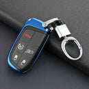 Car Key Fob Chain For Jeep Dodge Chrysler Keychain Ring Cover Holder Accessories