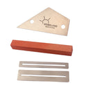 Stainless Steel Fret Rocker Protectors Sanding Kit for Guitar Bass Mandolin