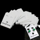100Pcs Earrings Jewelry Display Hanging Cards White Plastic 40x30mm Pratic New