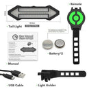 Remote Control Wireless Mtb Bike Bicycle Taillight Turn Signal Light Indica