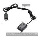 Andoer NP-FW50 Dummy Battery Adapter USB Port Plug DC Power Bank for SONY A7 A7R